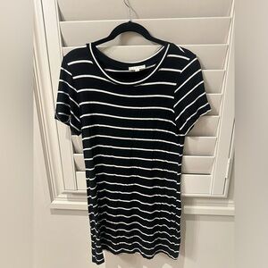 La Hearts Navy and White Striped Tee